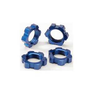 Traxxas 17mm Splined tuerca de rueda (azul, 4 unidades)