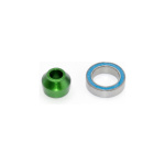 Traxxas rodamiento 10x15x4mm con aluminio rodamiento adaptador (verde)