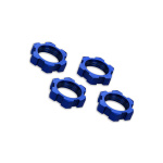 Traxxas 17mm Serated Splined tuerca de rueda (azul, 4 unidades)