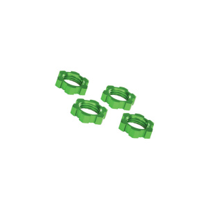 Traxxas 17mm Serated Splined tuerca de rueda (verde, 4 unidades)