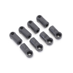 Schumacher Ball Sockets Long Pro Black (8 unidades)