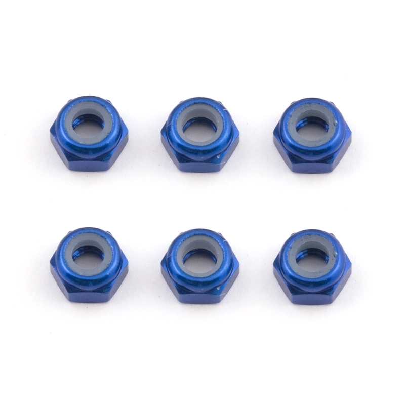 b_0 Associated FT Locknuts, M3, aluminio (azul) - Imagen 1