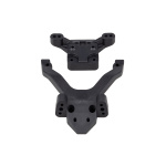 Associated RC10B6.4 FT Top placa y Ballstud soporte, carbono