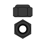 Corally aluminio Nylstop tuerca M3 (Gun Metal, 10 unidades)