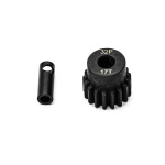 Konect aluminio piñón de acero 17T 32P Ø5MM + Ø3,17mm adaptador