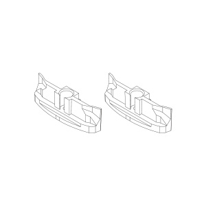Turbo Racing C63 Metal Headlight Fixing Base (2 unidades)
