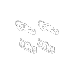 Turbo Racing C63 dirección Support + Metal Headlight Fixing Base juego