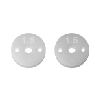 Associated FT 13mm pistón de amortiguador, 2.5mm, 2x1.5