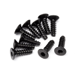 HPI Flat Head Tapping tornillo M3x10mm (10 unidades)