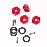 Hobbytech aluminio rueda Adaptators F/R con junta tórica juego