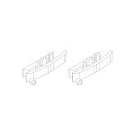 Turbo Racing C63 delantero Light soporte (2 unidades)