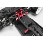 Yokomo YD-2E/S/Z series aligerado Slide Rack /soporte de diferencial juego V2 (negro) - Imagen 3