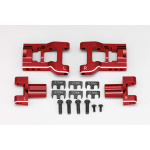 Yokomo YD-2/YD-4 aluminio ajustable trasero Short "H" brazo Kit (rojo/Bevel Edge)