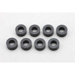 Yokomo 3×6×3.0mm aluminio arandela de ajuste (8 unidades·negro)