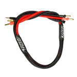 Zombie 4mm, 4/5mm Tube Plug 2S-Balance 600mm 12Awg cable de carga (rojo negro)