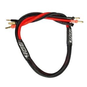 Zombie 4mm, 4/5mm Tube Plug 2S-Balance 600mm 12Awg cable de carga (rojo negro)