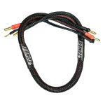 Zombie 4mm, 4/5mm Tube Plug 2S-Balance 600mm 12Awg cable de carga (Full negro)
