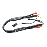 Zombie 4mm, 4/5mm Tube Plug 2S-Balance 300mm 12Awg cable de carga (Full negro)