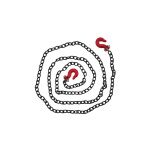 H-Speed Deko 1/10 Tow Chain con Hooks (rojo/negro)