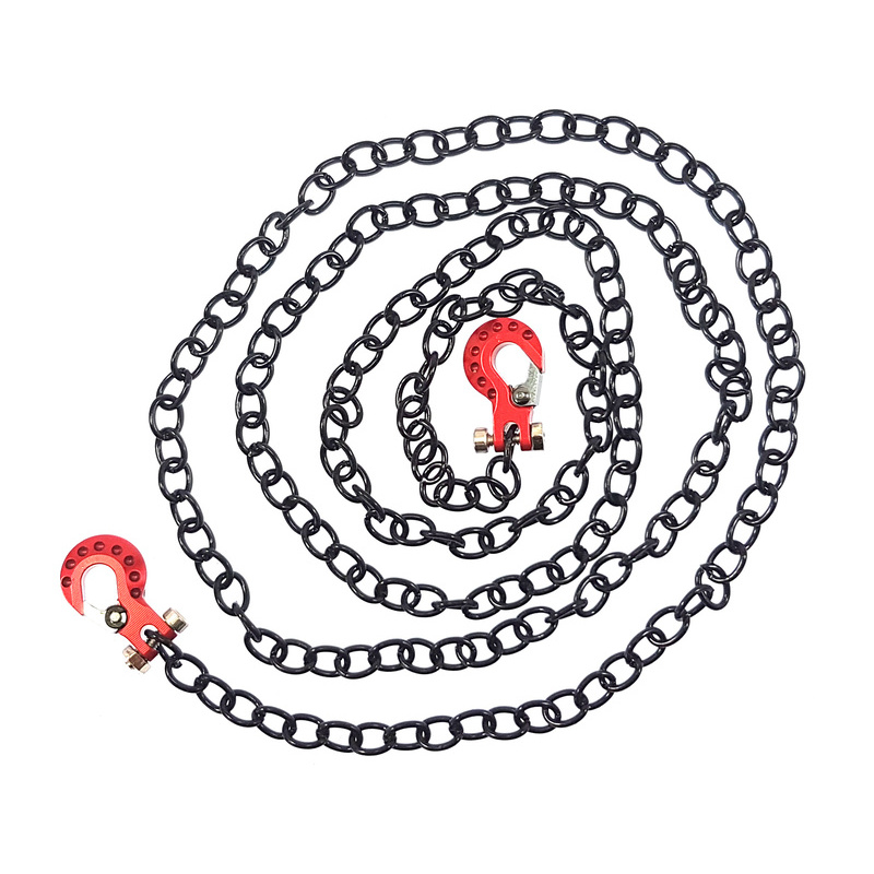 HSPY038 H-Speed Decoration 1/10 Trailer Hook Metal con Chain (rojo/negro) - Imagen 1