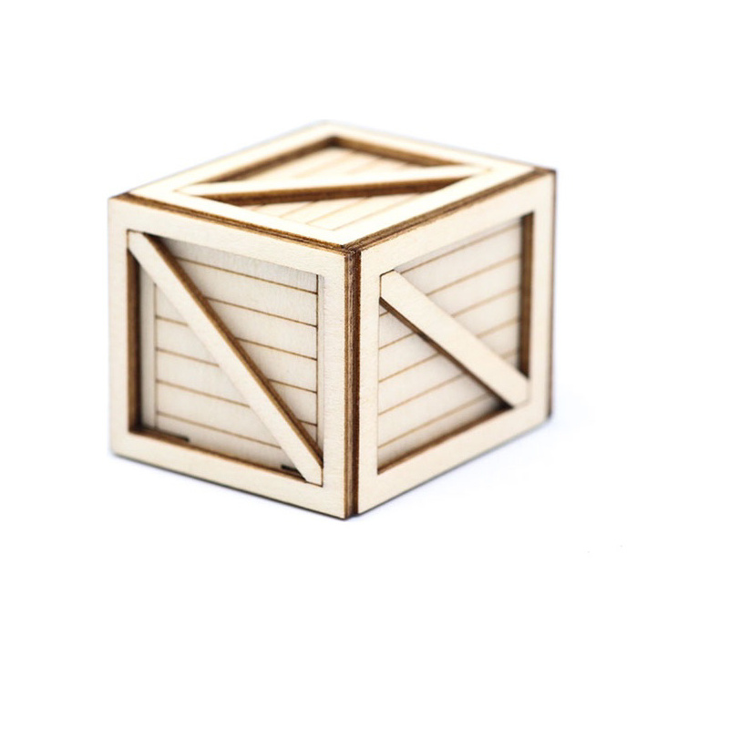 HSPY044 H-Speed Deko 1/18 Wooden caja Small 32x38x29mm - Imagen 1