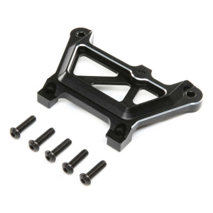 Losi DBXL-E 2.0 delantero Top placa aluminio (negro)
