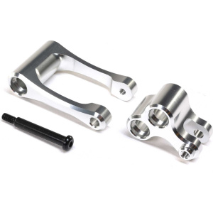 Losi Promoto-MX aluminio Knuckle & Pull Rod (plata)