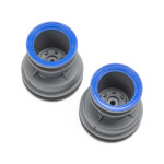 Losi Mini LMT MT rueda Beadlock (gris/azul, 2 unidades)