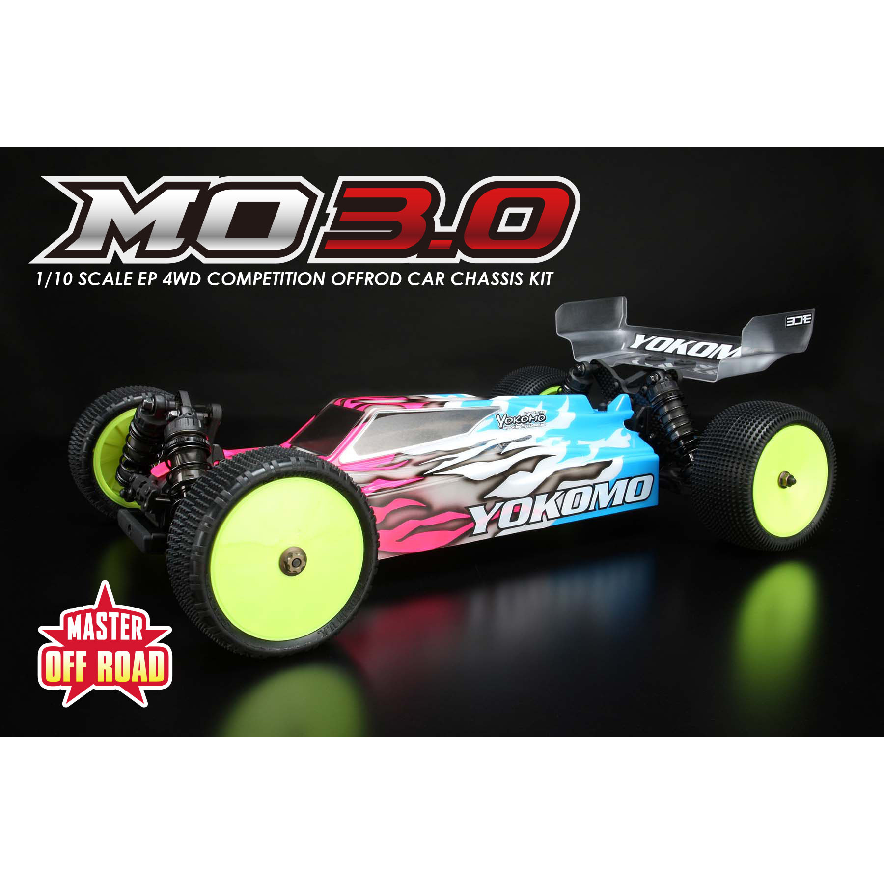 MOR-030 Yokomo Master off-road MO3.0 4WD Chassis Kit - Imagen 1