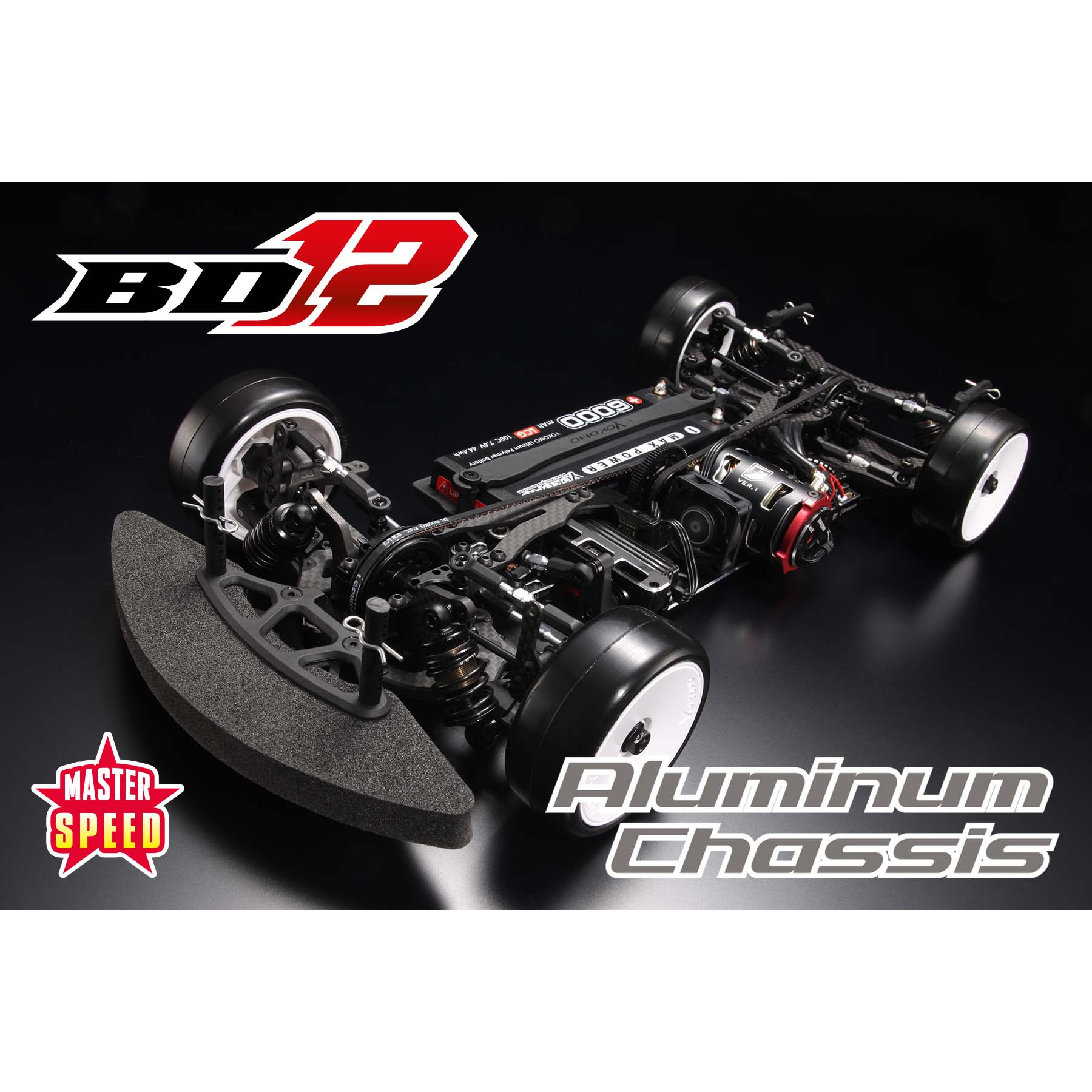 MSR-BD12A Yokomo Master Speed BD12 aluminio Chassis Competition Touring coche - Imagen 1