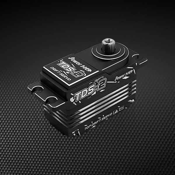 TDS-2-Black Power HD TDS-2 perfil bajo DRIFT programable (0.09s/25.0kg/8.4V) servo sin núcleo (negro) - Imagen 1