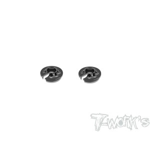 T-Work's aluminio. Low Mounted muelle de amortiguador Retainer -1mm para Xray X4'23 Only trasero Use (2 unidades)