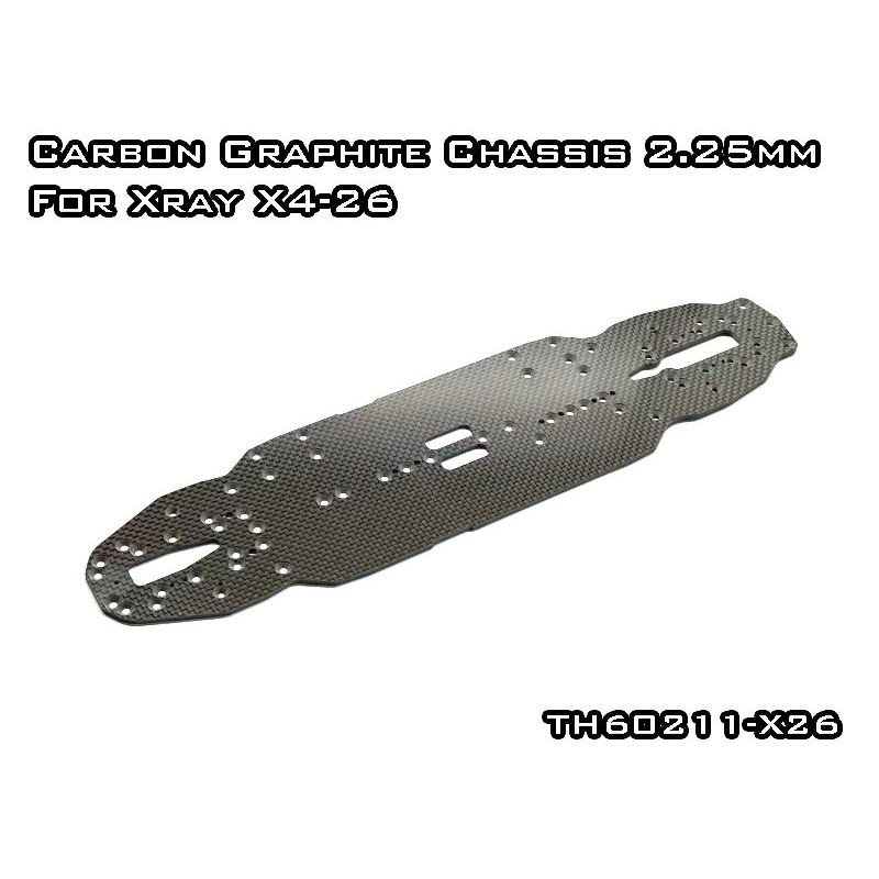 TH60211-X26 Vigor carbono grafito Chassis 2.2mm para Xray X4´26 - Imagen 1