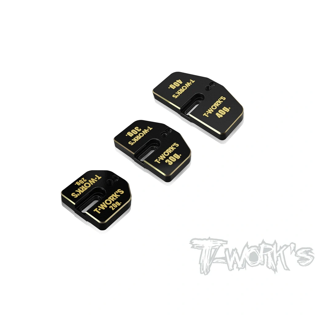 TO-344 T-Work's 1/8 Buggy & Truggy Weight juego 20/30/40g (One of each) - Imagen 1