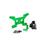 Traxxas aluminio torreta delantera de amortiguadores con soporte de carrocería Bracket (verde)