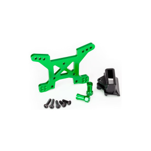 Traxxas aluminio torreta delantera de amortiguadores con soporte de carrocería Bracket (verde)