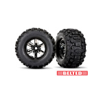 Traxxas neumático & rueda 4.3/5.7" X-Maxx rueda Sledgehammer (cromo negro, pareja)