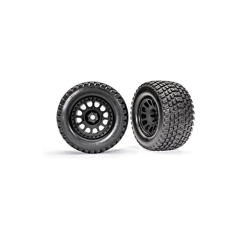 TRA7872 Traxxas neumático & rueda XRT Race Gravix neumático inserto de espuma izquierdo & derecho (negro, pareja) - Imagen 1