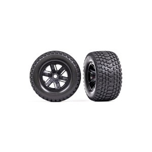 Traxxas neumático & rueda X-Maxx Gravix neumático inserto de espuma izquierdo & derecho (negro, pareja)