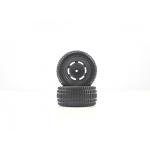 Himoto Truggy neumático trasero&llanta (negro, 2 unidades)