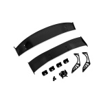 Yeah Racing carbono grafito Spoiler soporte de alerón con plástico alerón trasero para 1/10 Drift tipo B