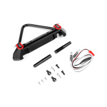 Yeah Racing aluminio aluminio paragolpes delantero con LED Light para SCX10 II/TRX-4/Venture/BOM/GS02F G6 Certified