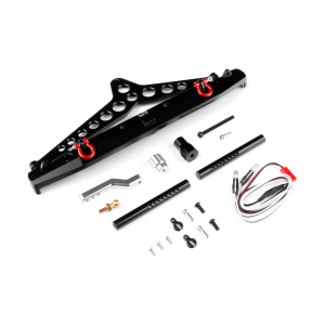Yeah Racing aluminio aluminio paragolpes trasero con LED Light repuesto neumático soporte para SCX10 II TRX-4 G6 Certified