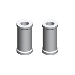 BM Racing aluminio Standoffs 3x6x12mm (4 unidades)