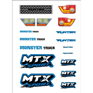 Funtek MTX Sticker (azul)