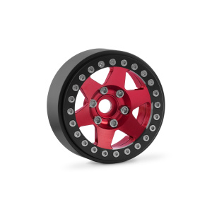 Kavan 1.9'' aluminio 6-spoke Beadlock llanta para 1/10 Crawler (rojo, 2 unidades)