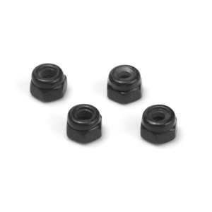 HPI Lock tuerca M2 (negro, 4 unidades)